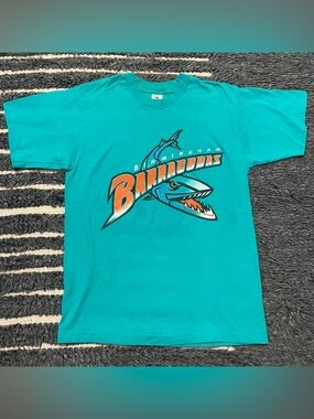 Vintage 90s Birmingham Barracudas Canada Football League t-shirt Size L